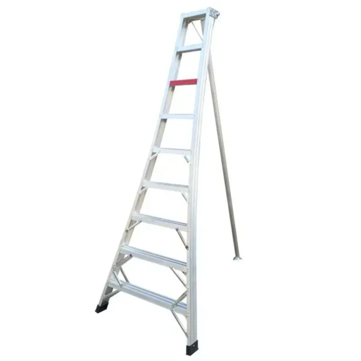 GENERICO - Escalera cosechera 8 peldaños 2.40mt aluminio Casa Viva