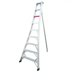 GENERICO - Escalera cosechera 8 peldaños 2.40mt aluminio Casa Viva