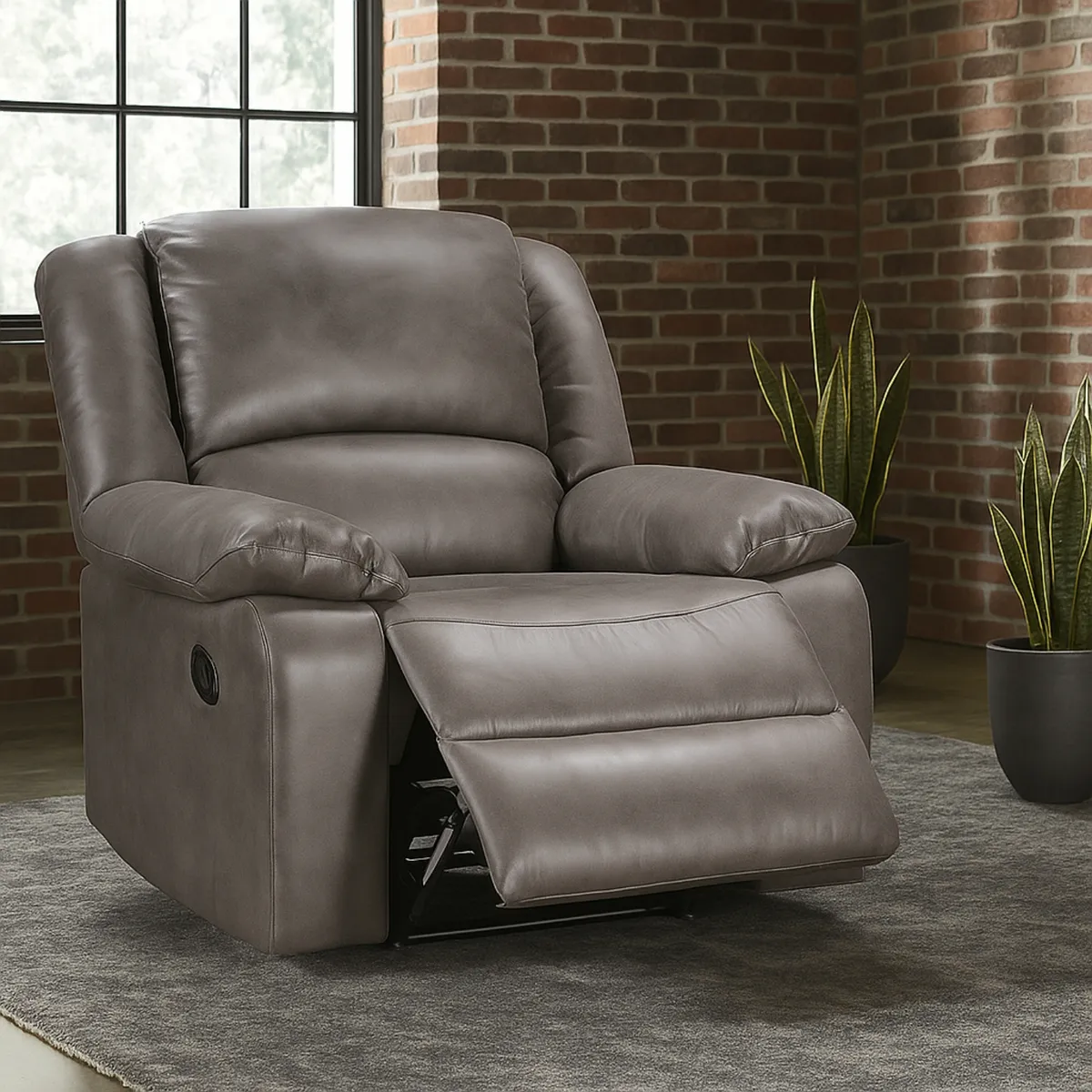 DIB - Berger Reclinable 1  Cuerpo Osaka Gris Piedra