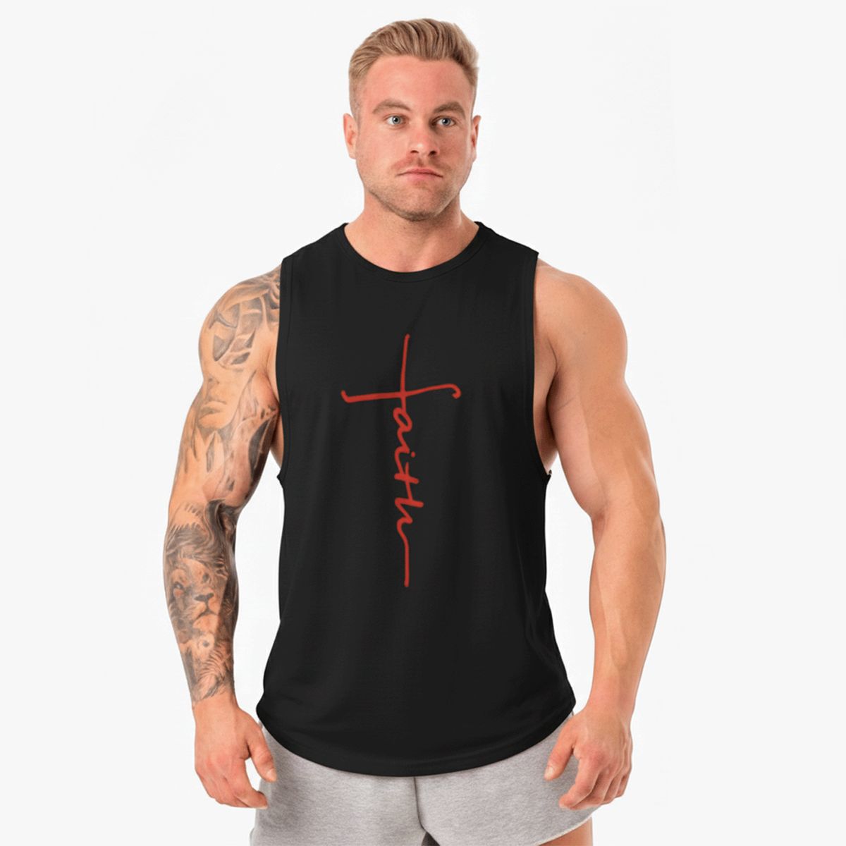 ADEMAN - Polera Musculosa cuello Redondo faith