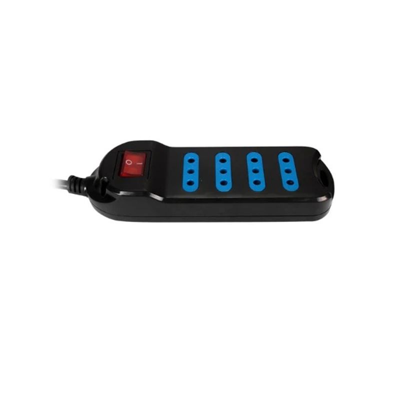 PHILCO - Alargador Philco XT30 4 Posiciones + Cable 3 m negro con switch