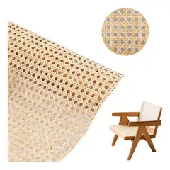 GENERICO - Rollo Correa Ratán Beige 1m x 50cm Lisa Esenzo Para Muebles y Manualidades