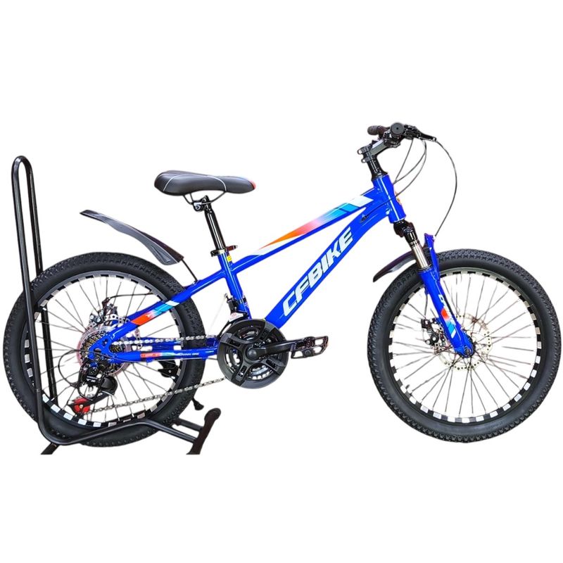 GENERICO - Bicicleta Aro 20 CfBike Azul Con Freno Disco Y 21 Vel. Azul