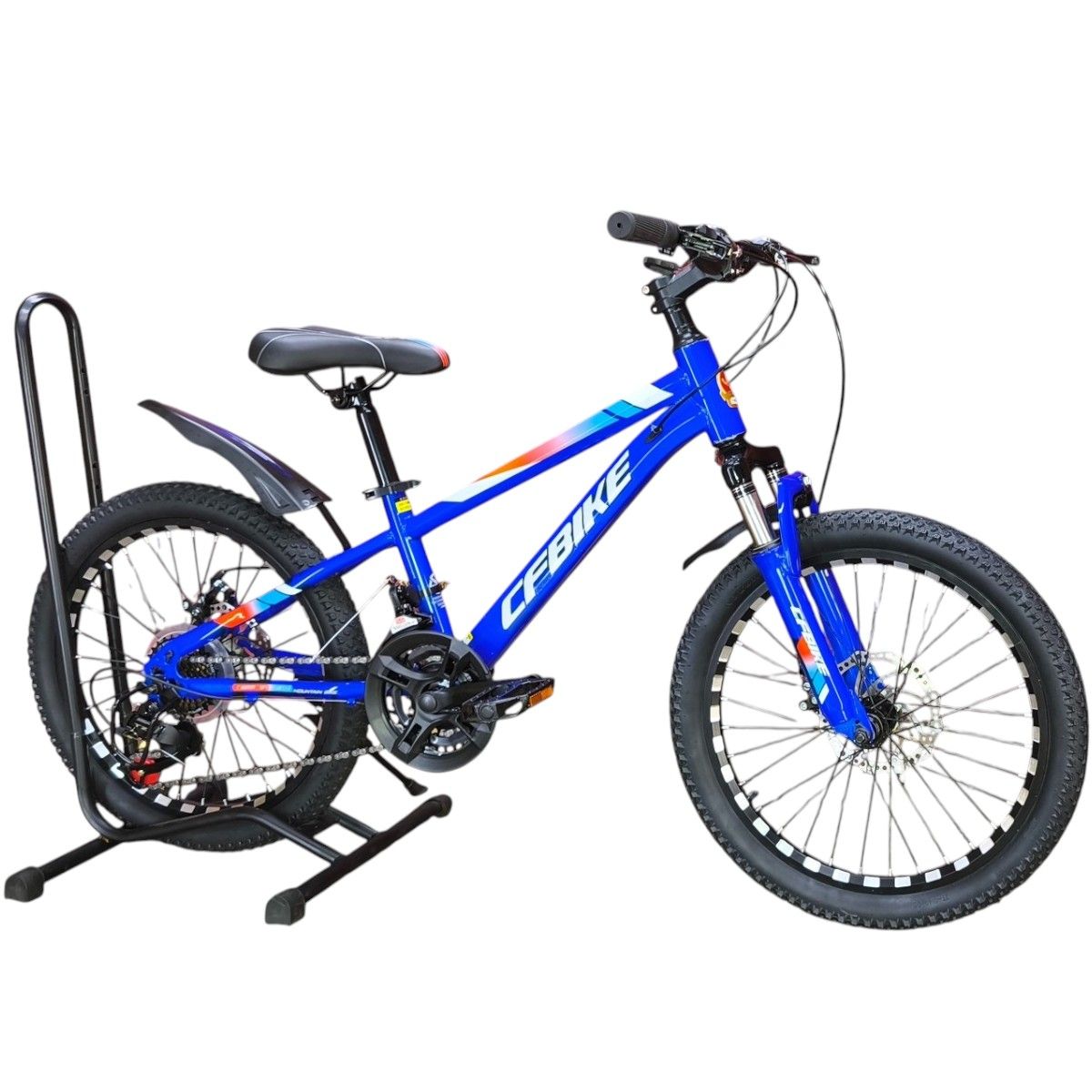 GENERICO - Bicicleta Aro 20 CfBike Azul Con Freno Disco Y 21 Vel. Azul