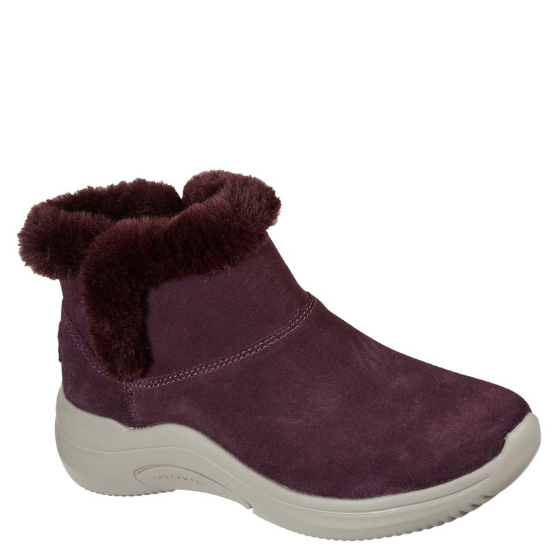 SKECHERS - Botín Mujer Burdeo