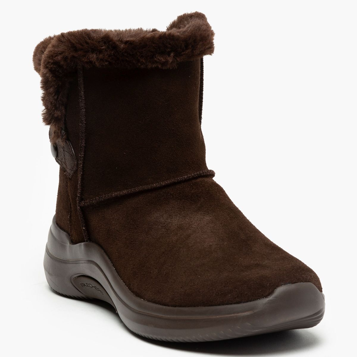 SKECHERS - Botín Mujer Cuero Café