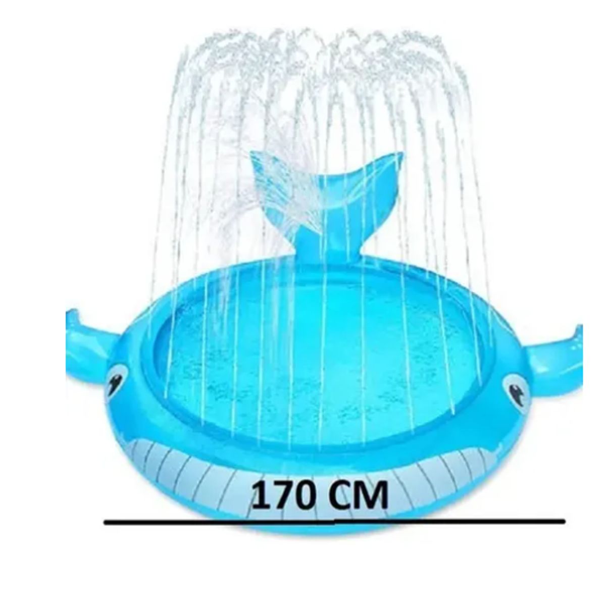 GENERICO - Piscina inflable Alfombra Rociadora Ballena