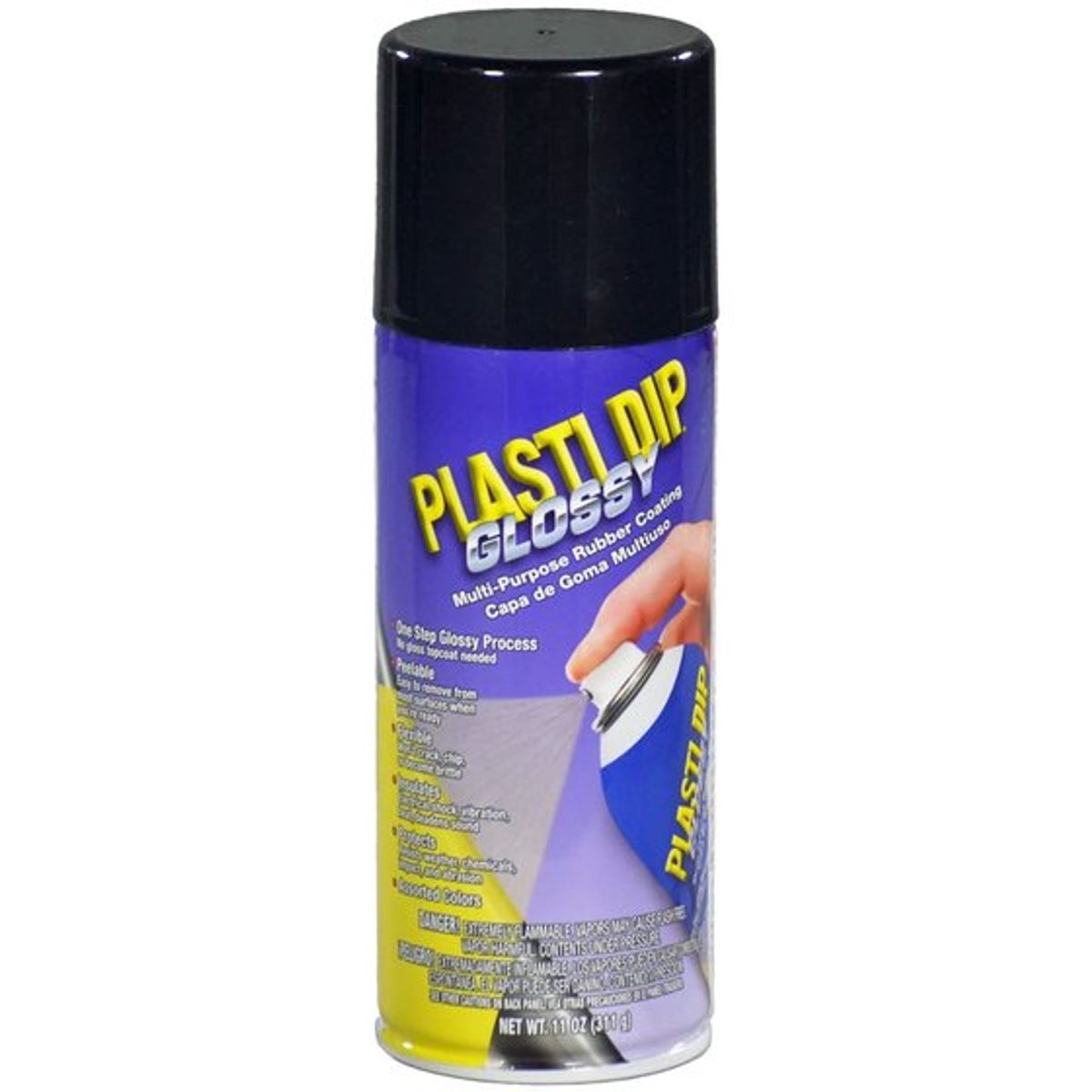 GENERICO - Pintura removible original Plasti Dip NEGRO BRILLANTE