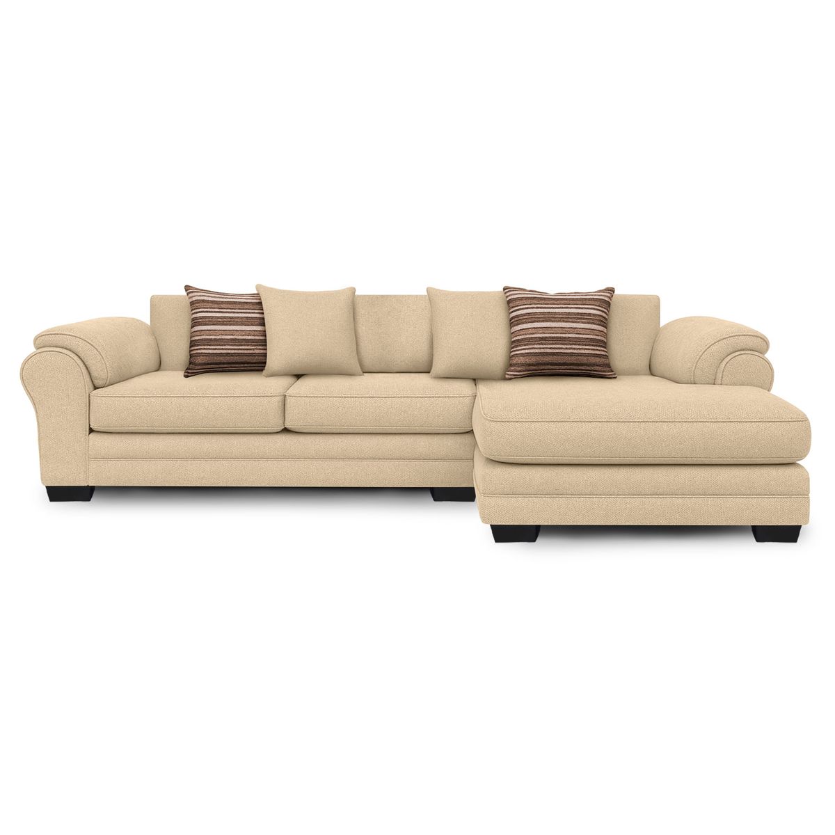 AMERICA DECORA - Sofá Seccional Derecho 5 Cuerpos XL Con Resorte Estructural Grandón Chenille