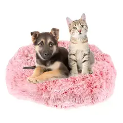 GENERICO - Cama tipo dona antiestrés para perros y gatos 40 cm