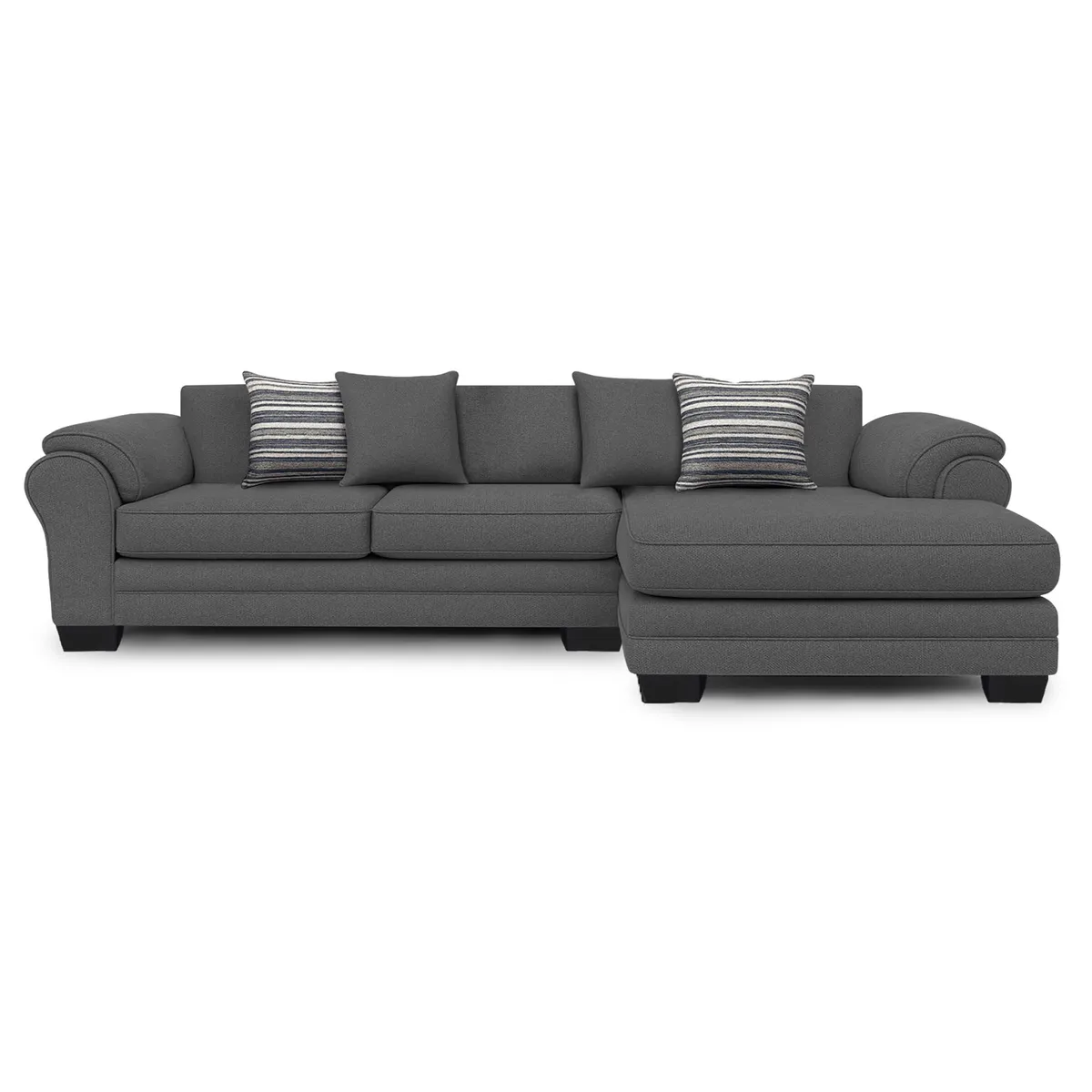 AMERICA DECORA - Sofá Seccional Derecho 5 Cuerpos XL Con Resorte Estructural Grandón Chenille