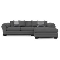 Sofá Seccional Derecho 5 Cuerpos XL Con Resorte Estructural Grandón Chenille