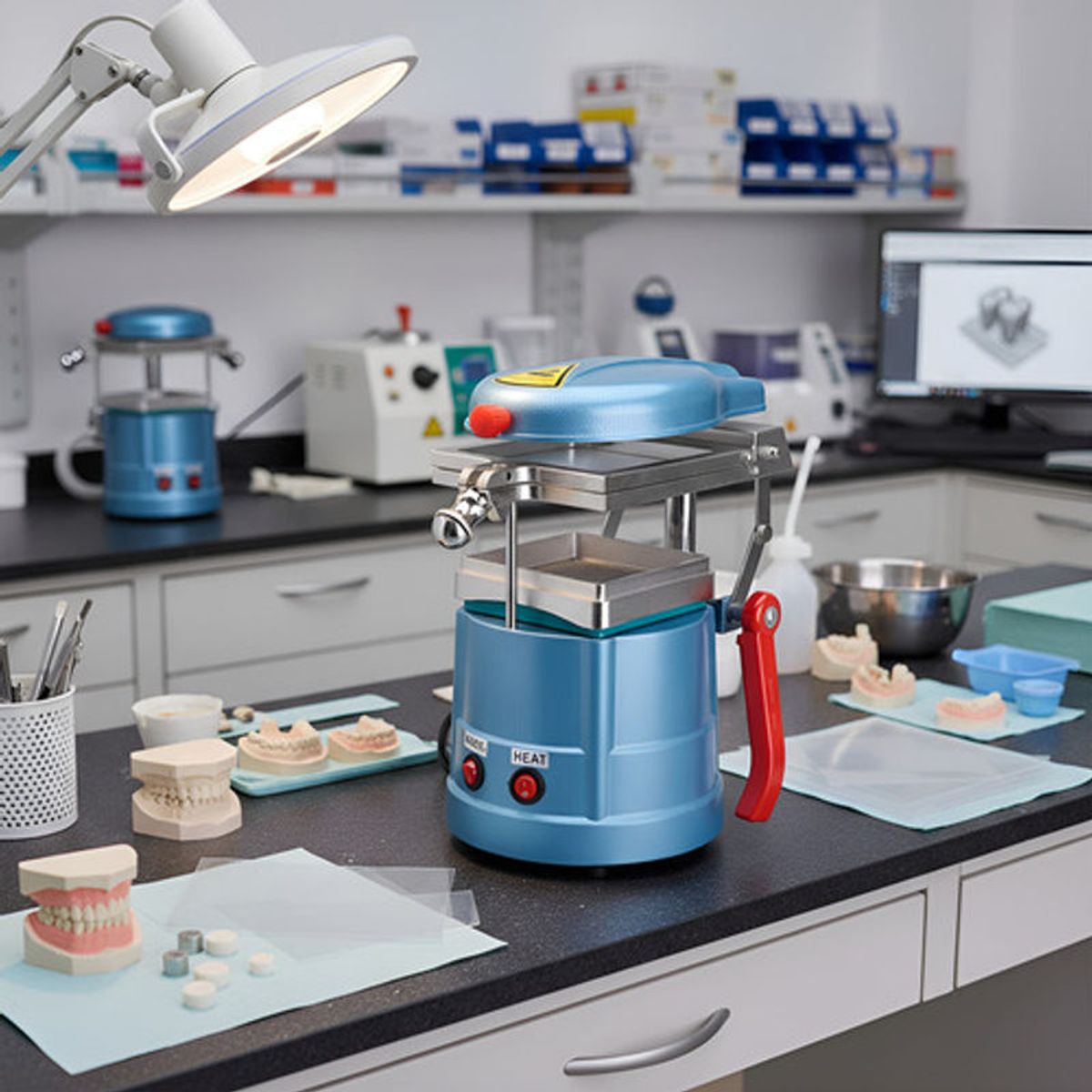 GENERICO - Estampadora Termoformadora Dental 220v Calidad Santiago