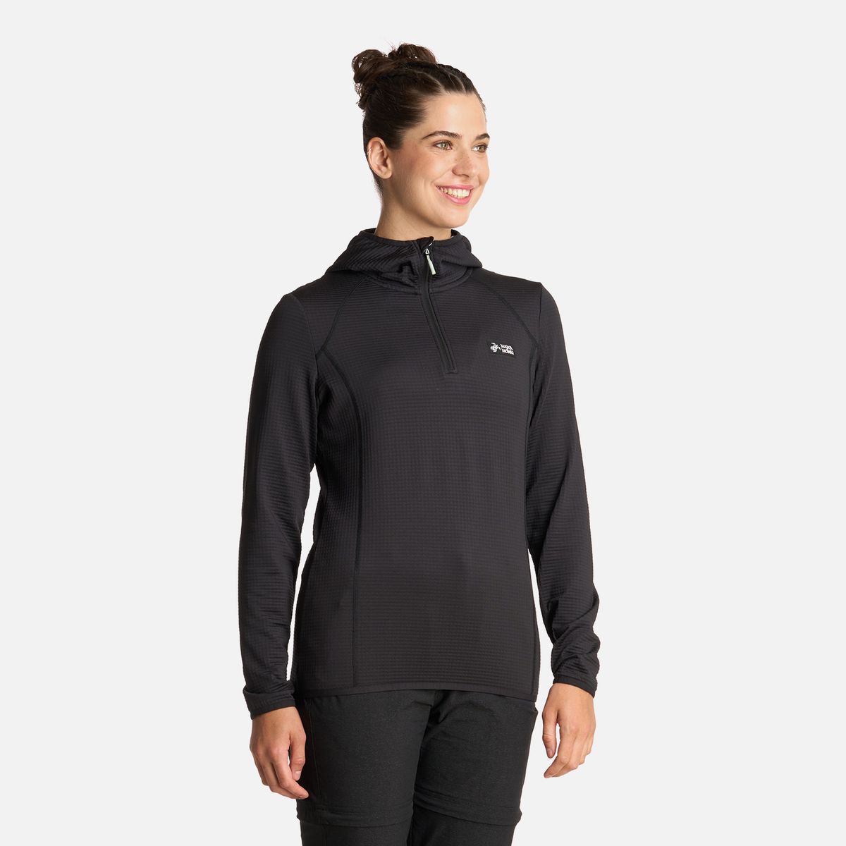 HAKA HONU - Polerón Mujer Taina Nui Negro Haka Honu