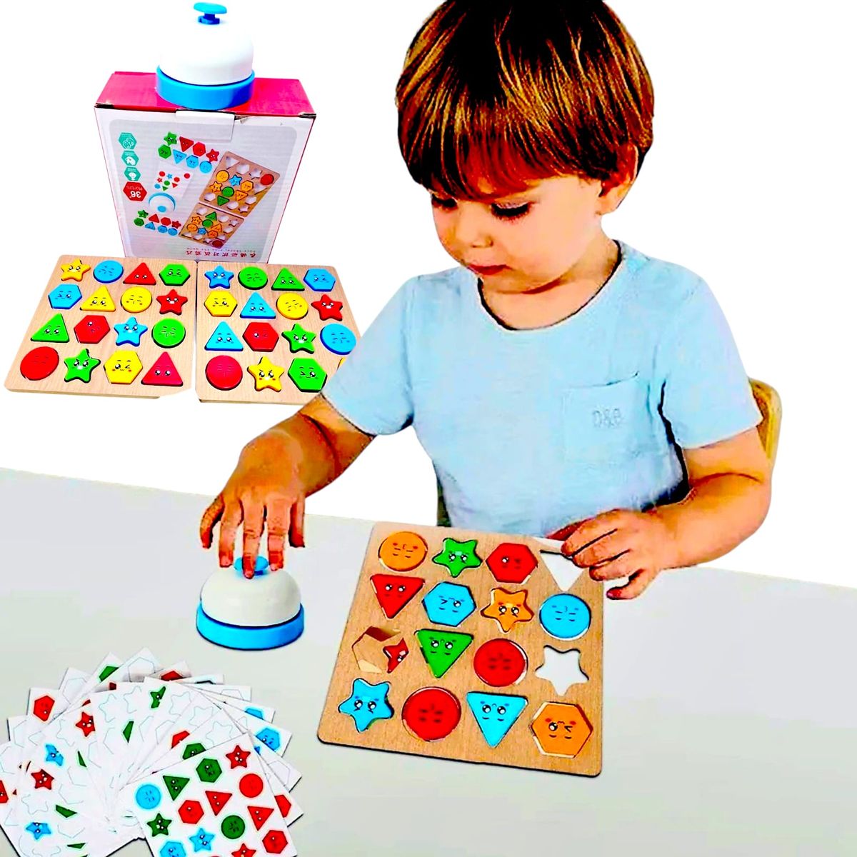 GENERICO - Juego Educativo Reconocer Colores y Formas  Con Expresiones