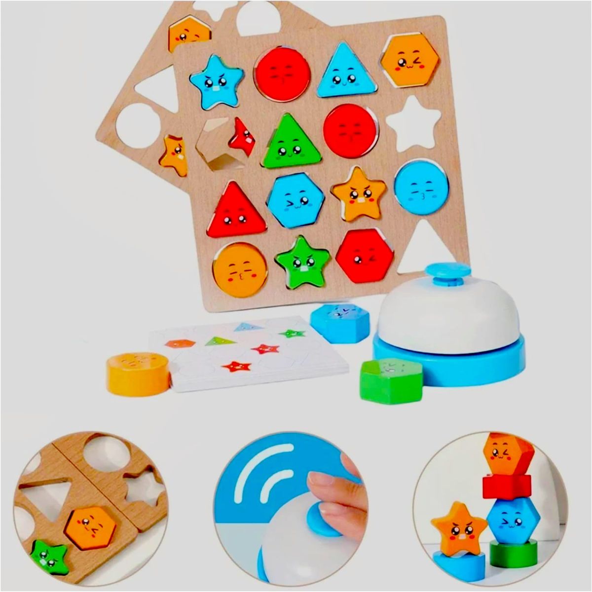 GENERICO - Juego Educativo Reconocer Colores y Formas  Con Expresiones