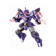 GENERICO - Juguete Armable 505 Pcs Robot Guerrero Violeta