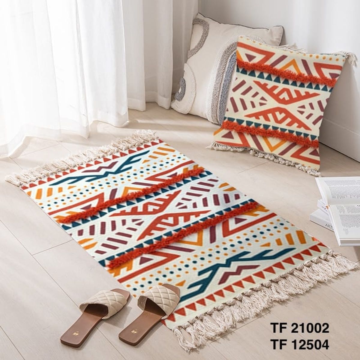 GENERICO - alfombra de lino decorativa 60x90