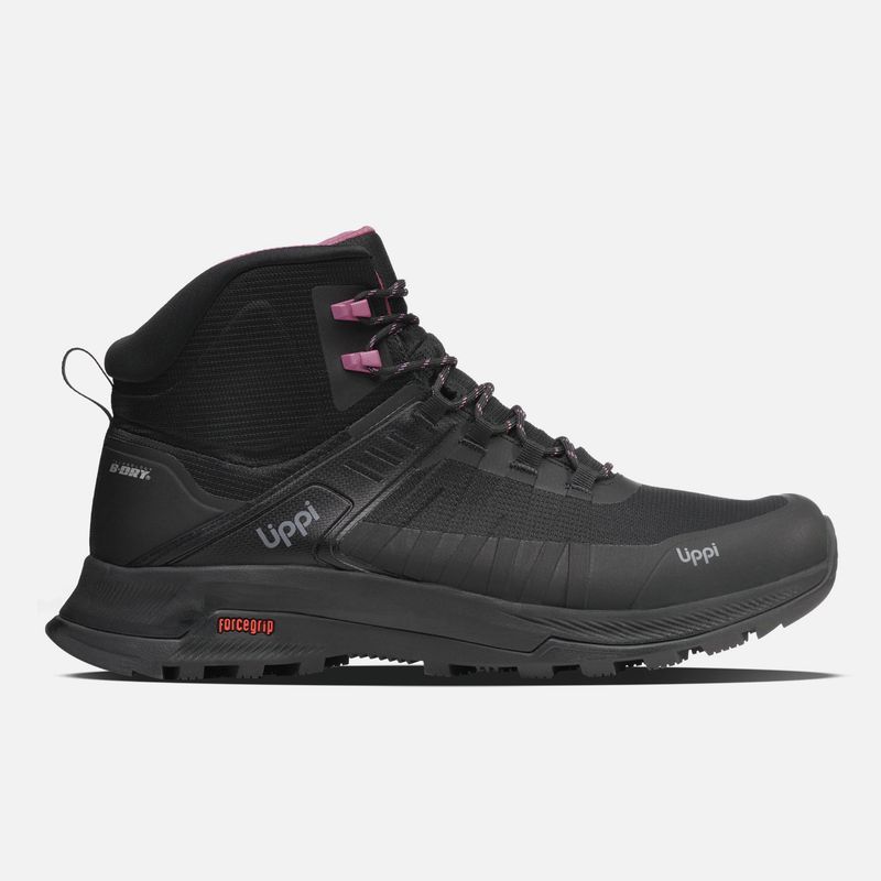 LIPPI - Zapatilla Mujer Vulcano Iron Stone Mid B-dry Rosado Oscuro Lippi