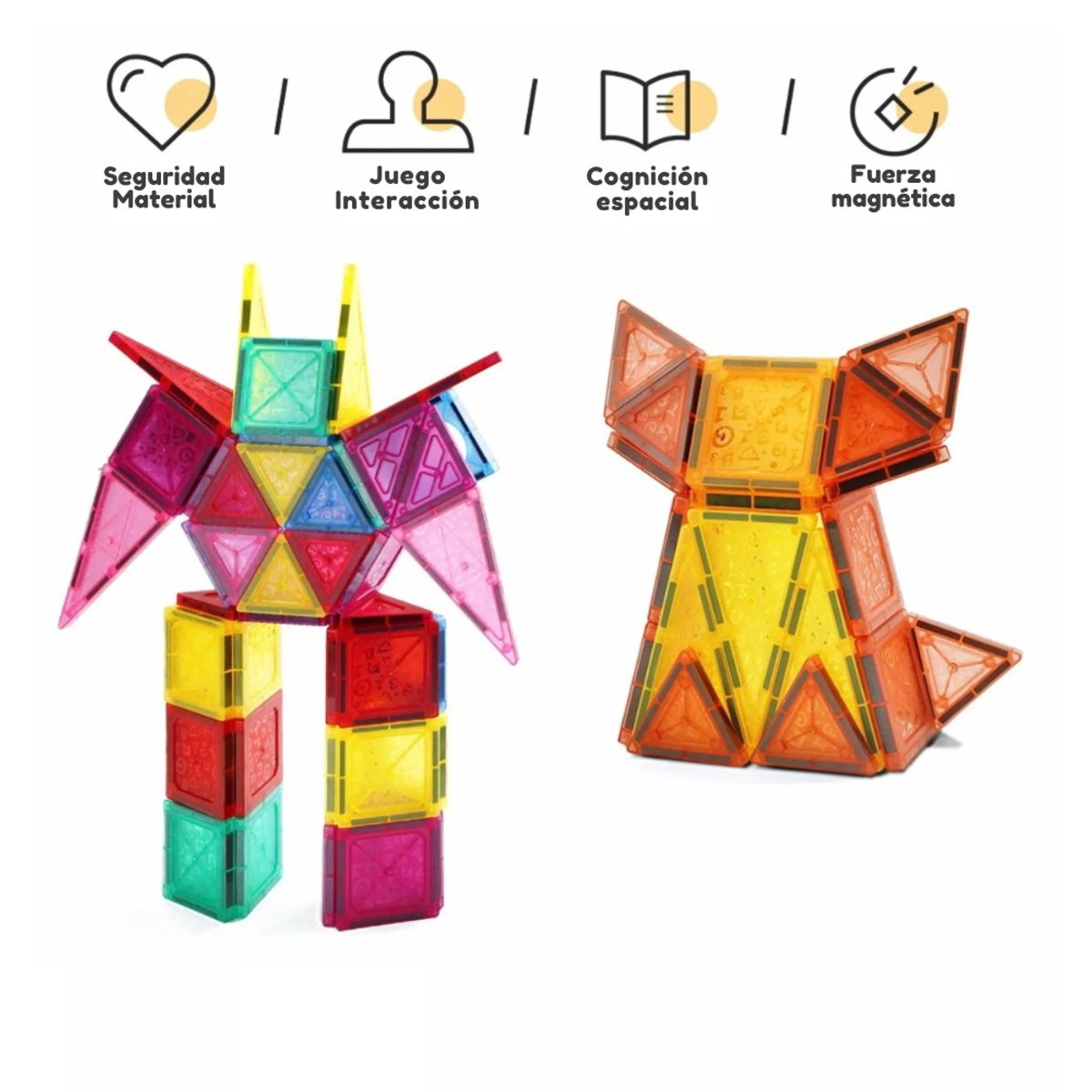 MAGNETICS - Set de Bloques Magnéticos STEM – 70 Piezas