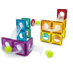 MAGNETICS - Set de Bloques Magnéticos y Pista STEM – 45 Piezas