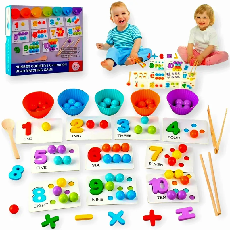 GENERICO - Juego Educativo Clasificación De Cuencos  Colores Matemáticas