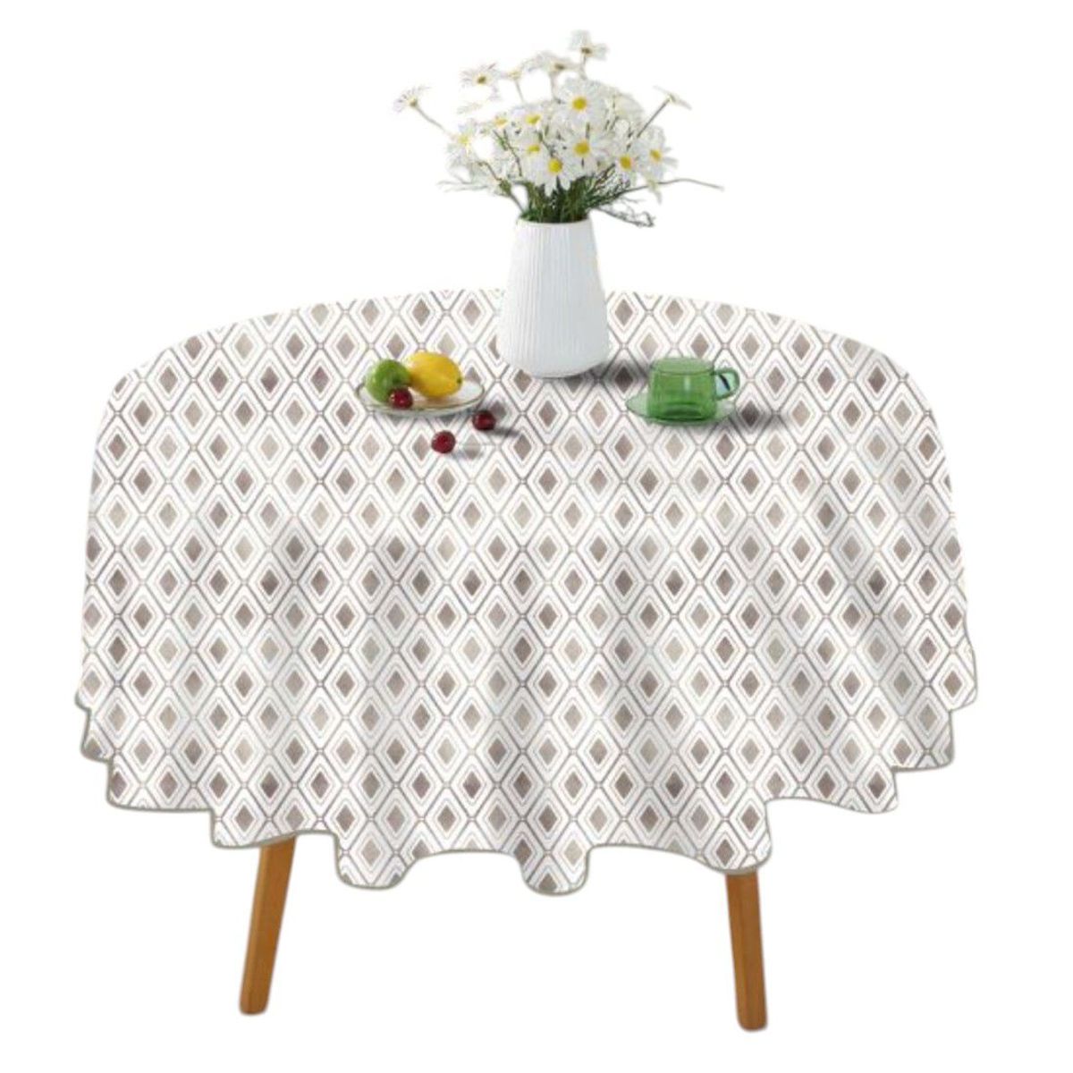 OEM - Mantel De Hule Plastico Mesa Redondo Diseños 140cm