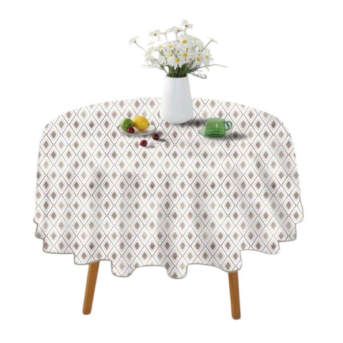 OEM - Mantel De Hule Plastico Mesa Redondo Diseños 140cm