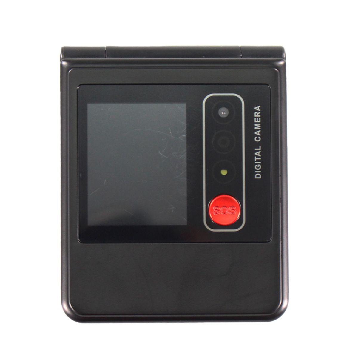 TECNOLAB - Celular Senior 4G Dual SIM SOS Doble Pantalla Negro - SC