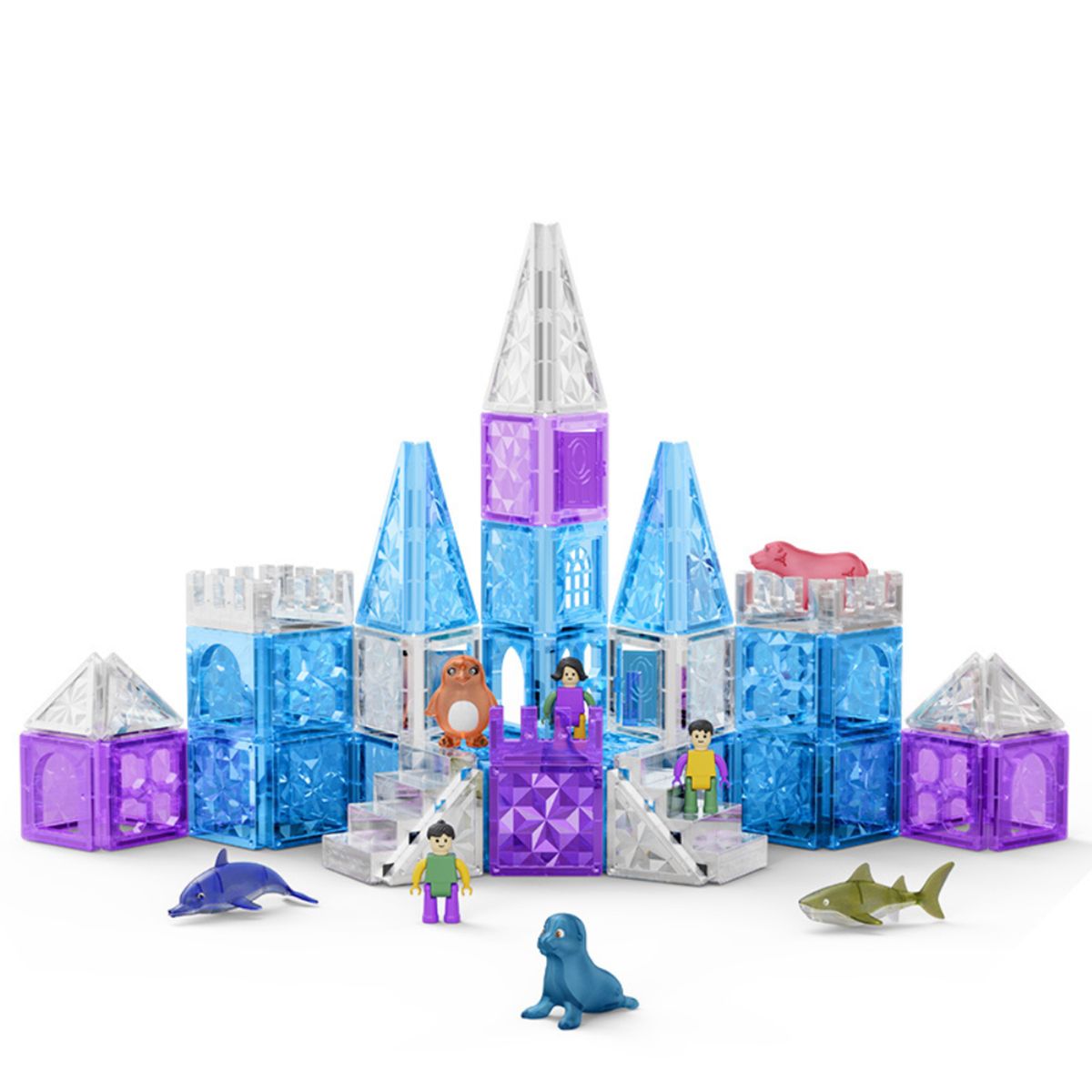 MAGNETICS - Set de Bloques Castillo Magnéticos STEM – 106 Piezas