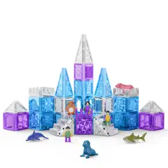 MAGNETICS - Set de Bloques Castillo Magnéticos STEM – 106 Piezas
