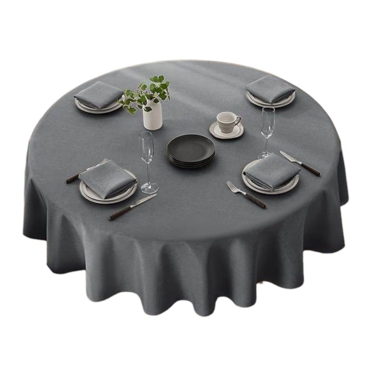 OEM - Mantel De Hule Plastico Mesa Redondo Color 140cm