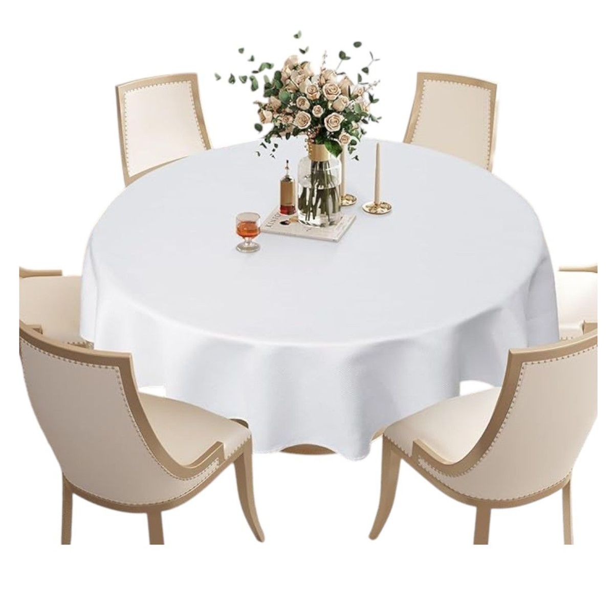 OEM - Mantel De Hule Plastico Mesa Redondo Color 140cm