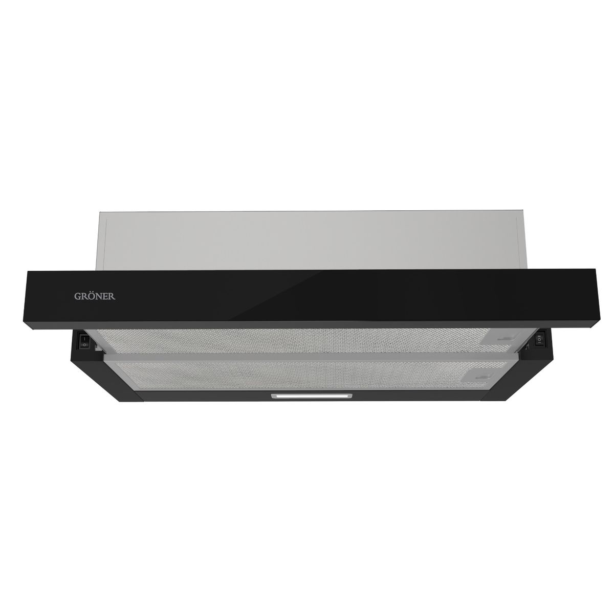 GRONER - Campana Retráctil Gröner Black Glass T60