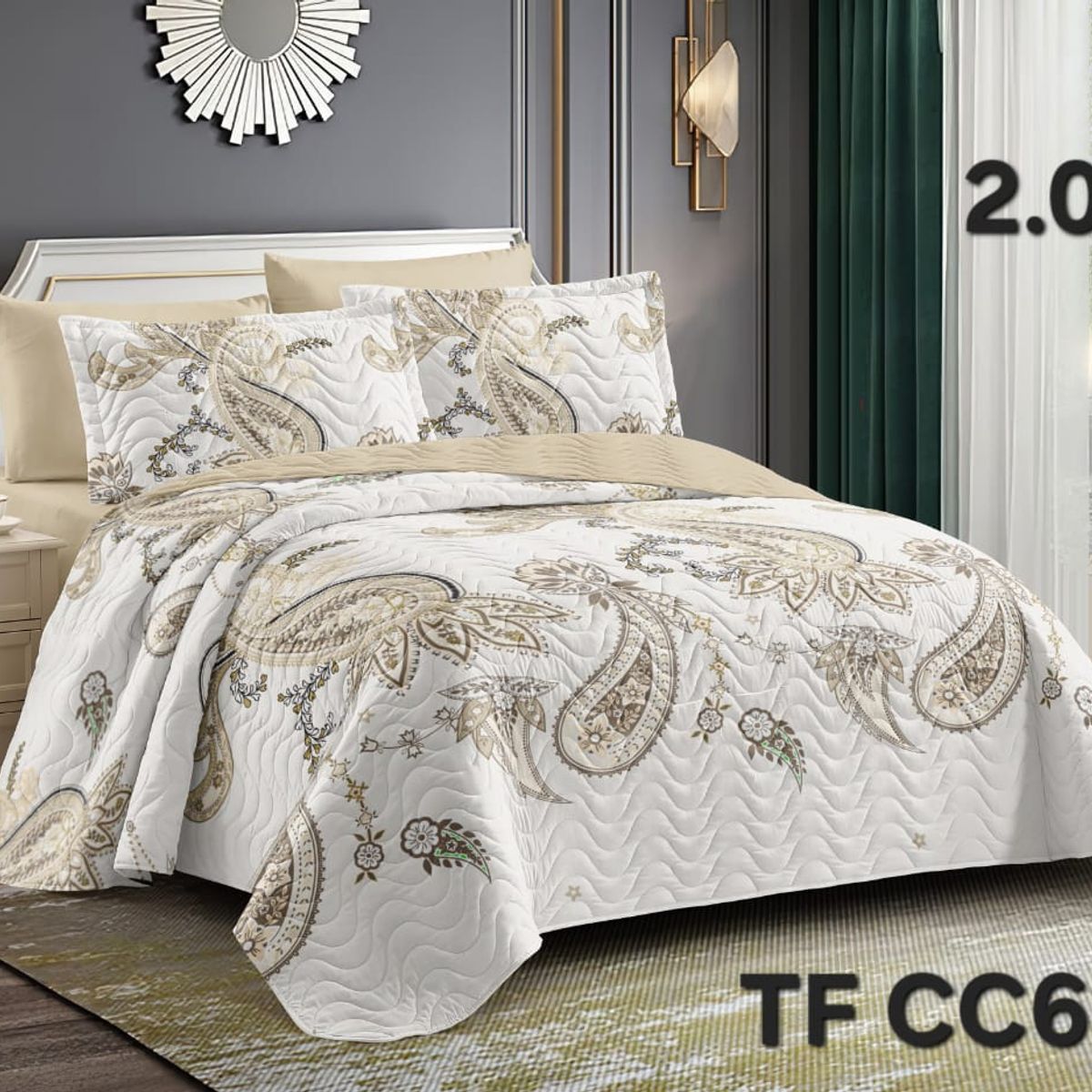 GENERICO - cubrecamas  quilt verano 2plazas 230x250