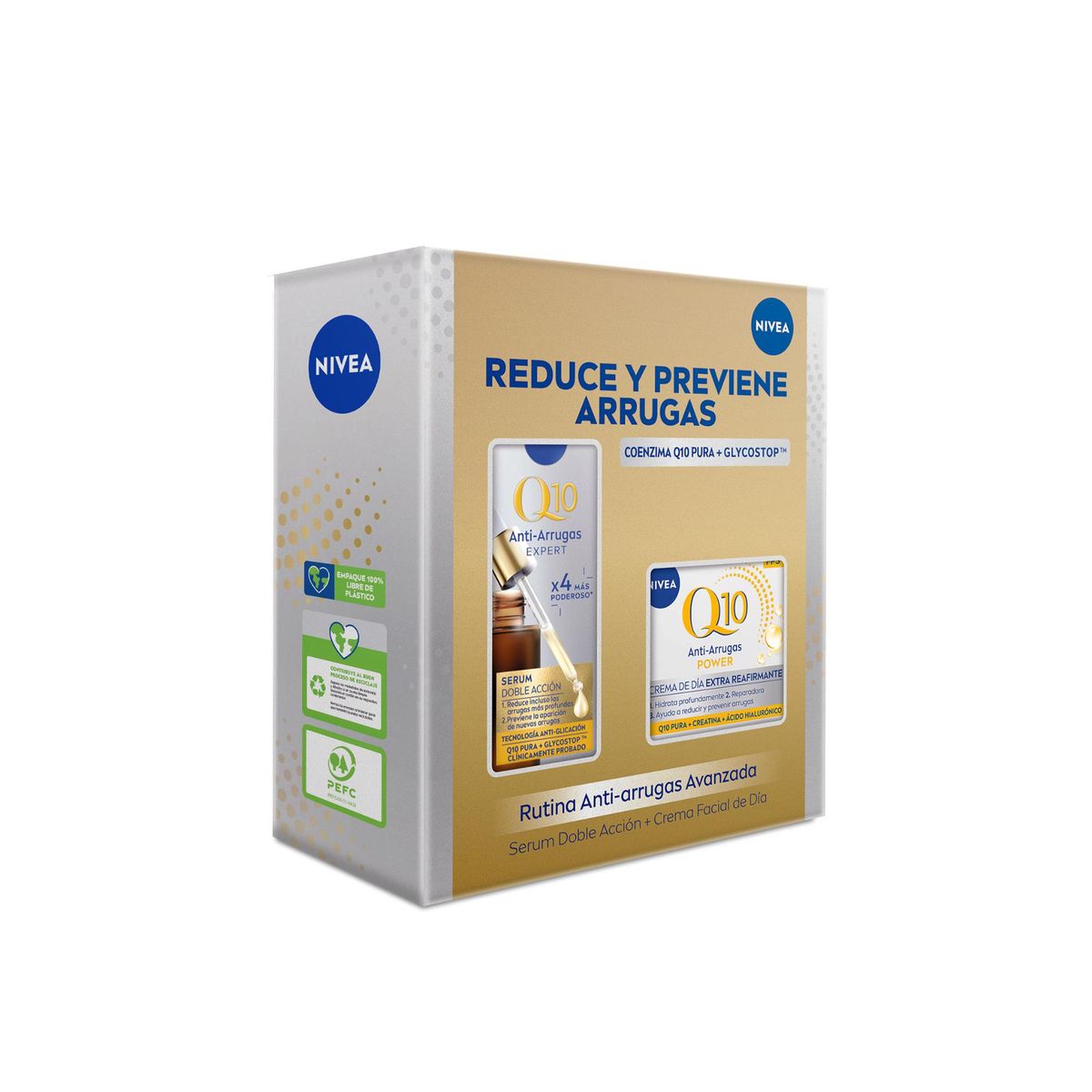 NIVEA - NIVEA Pack Q10 Power Crema Día 50ml + Serum 30ml