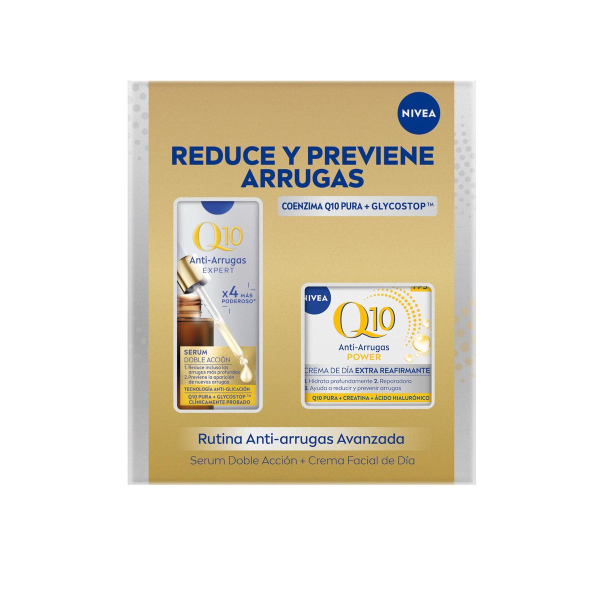 NIVEA - NIVEA Pack Q10 Power Crema Día 50ml + Serum 30ml