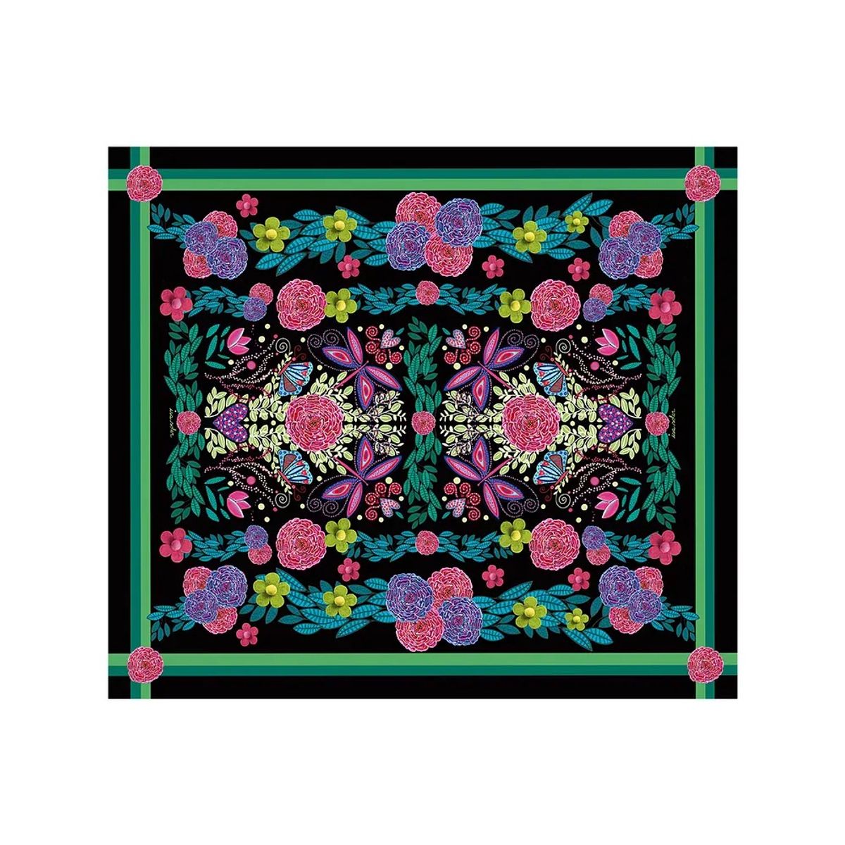 ISA SOLER - Alfombra vinílica 140 x 160 Jardin Botánico