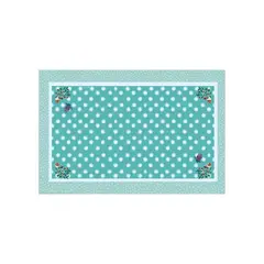 ISA SOLER - Alfombra vinílica 140 x 220 Colibrí Turquesa