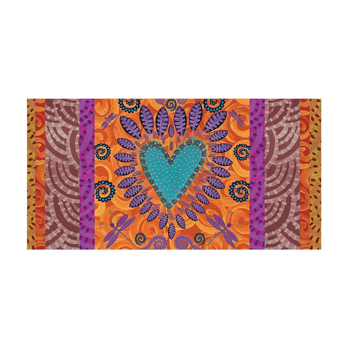 ISA SOLER - Alfombra Corazon Tierra 70 x 140