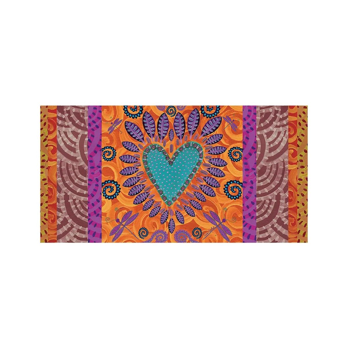 ISA SOLER - Alfombra Corazon Tierra 70 x 140