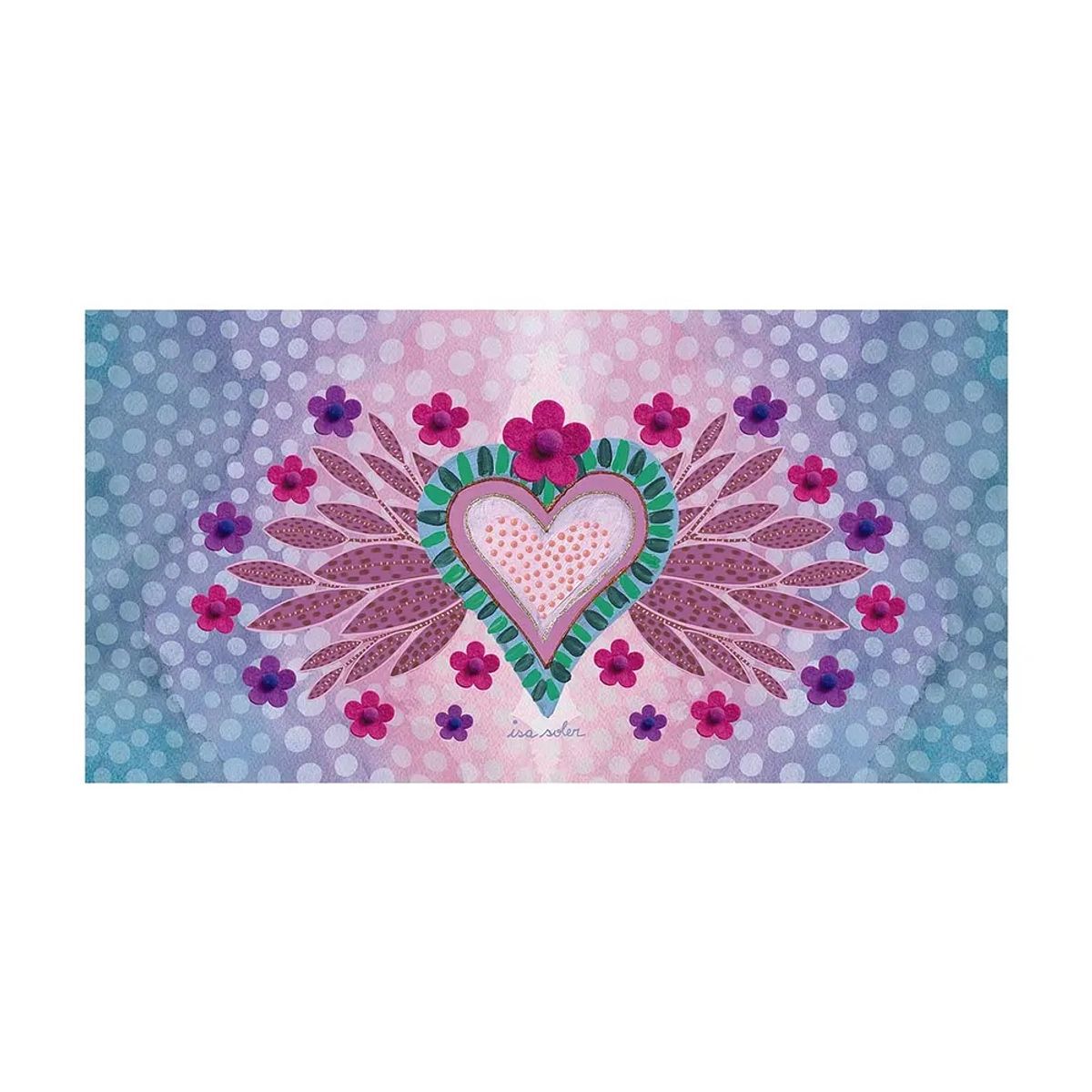 ISA SOLER - Alfombra Frida Rosa 70x140