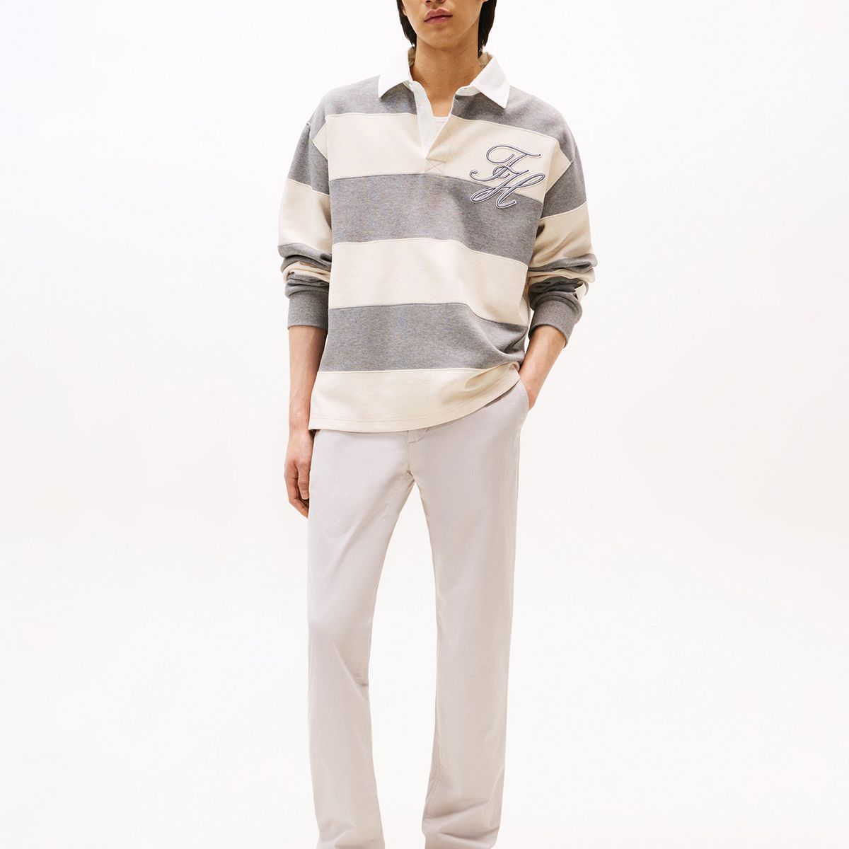 TOMMY HILFIGER - Pantalón Chino Denton Recto Gris Tommy Hilfiger