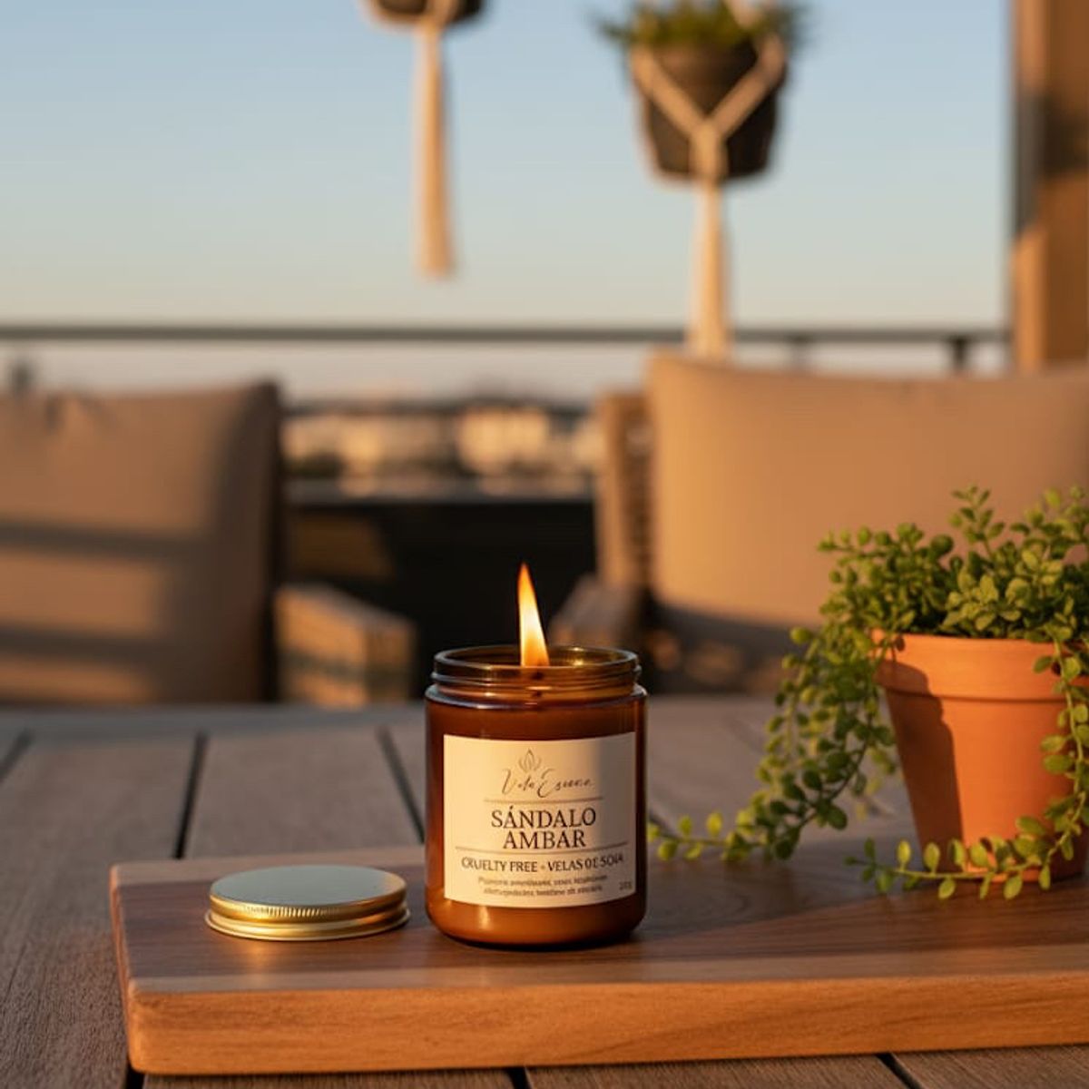 GENERICO - Vela Ámbar - Sándalo Ámbar - 220 gr.