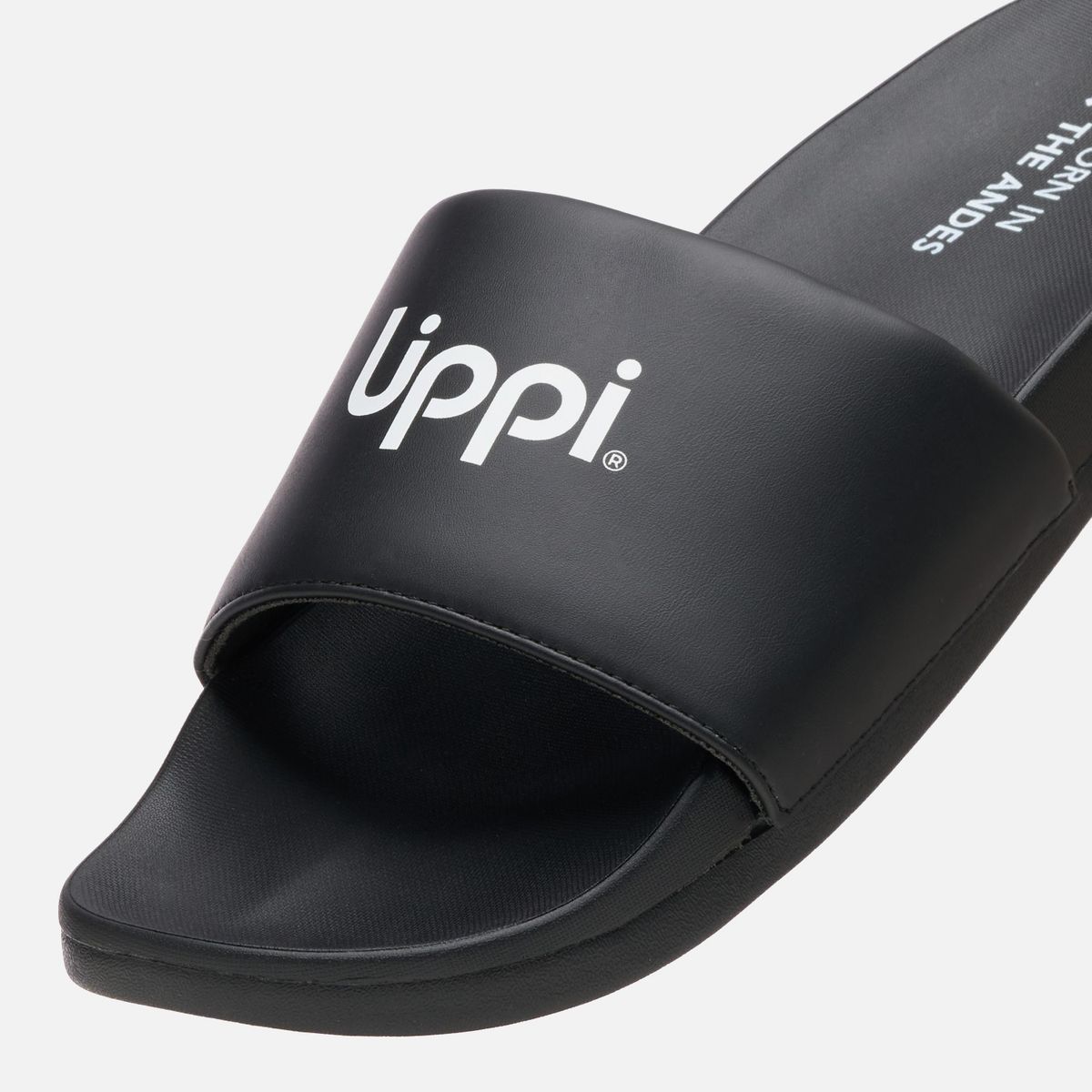 LIPPI - Sandalia Hombre Insigne Slide Negro Lippi