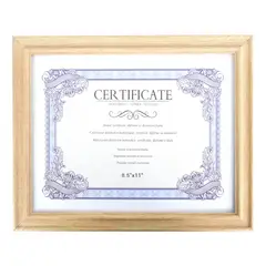 GENERICO - Marco Para Fotos Certificado Titulos Cuadro 22x28 cm Pino