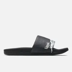 LIPPI - Sandalia Hombre Insigne Slide Print Negro