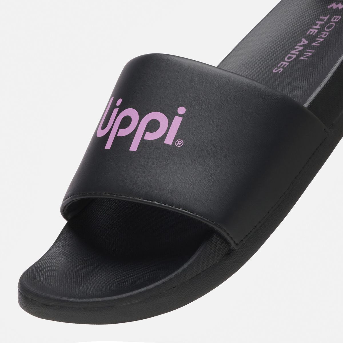 LIPPI - Sandalia Mujer Insigne Slide Negro Lippi