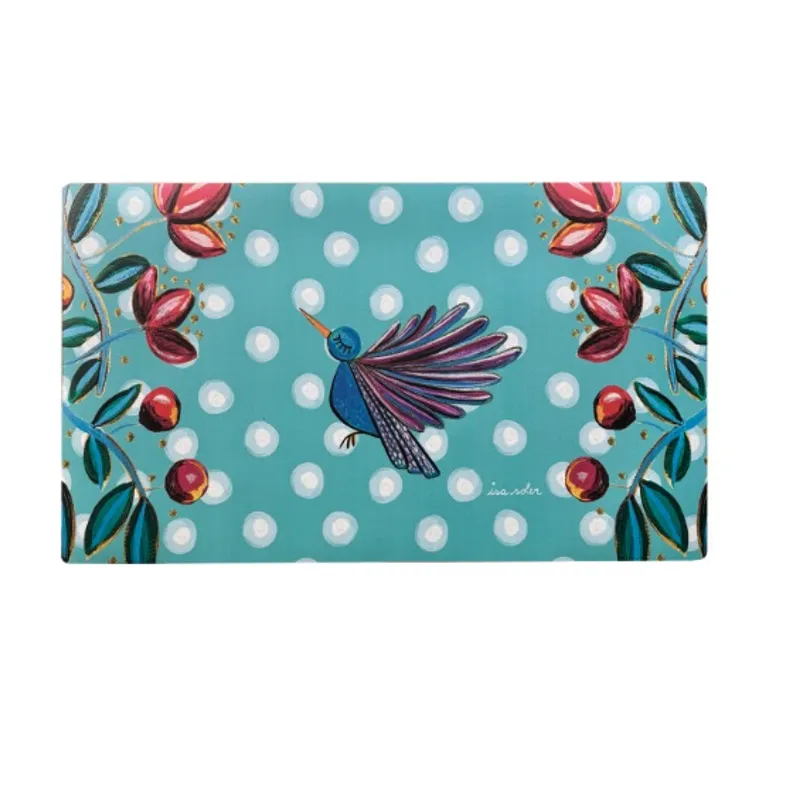 ISA SOLER - OFFICE PAD 40 X 70 COLIBRÍ TURQUESA