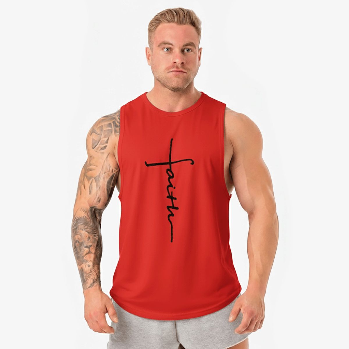 ADEMAN - Polera Musculosa cuello Redondo faith